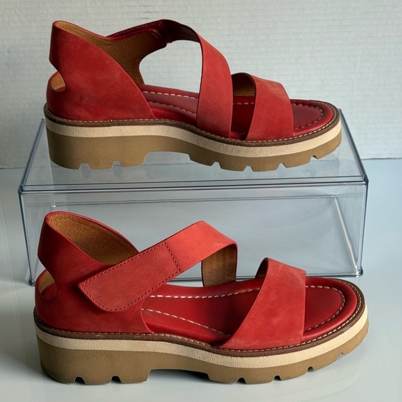 Sofft Pru Coral Leather Strappy Sandals Women's Size 8 M - Picture 2 of 11